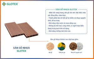 Sàn gỗ nhựa Glotex 7 lỗ tròn S3D702